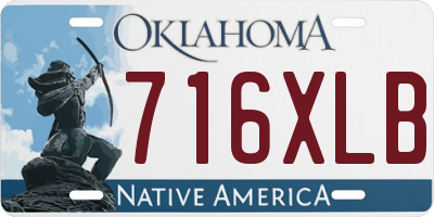 OK license plate 716XLB