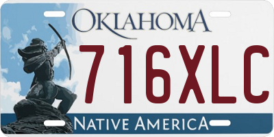 OK license plate 716XLC