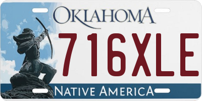 OK license plate 716XLE