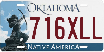 OK license plate 716XLL