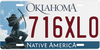 OK license plate 716XLO