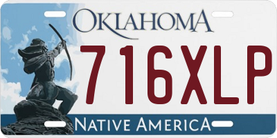 OK license plate 716XLP