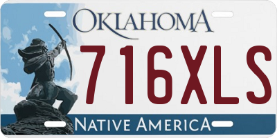 OK license plate 716XLS