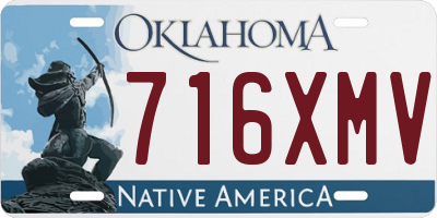 OK license plate 716XMV