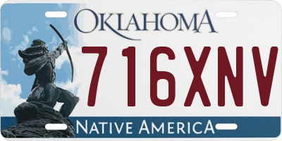 OK license plate 716XNV