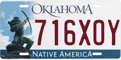 OK license plate 716XOY
