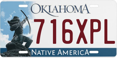 OK license plate 716XPL
