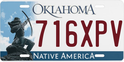 OK license plate 716XPV