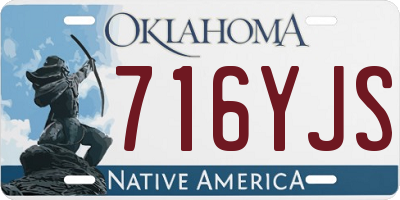 OK license plate 716YJS
