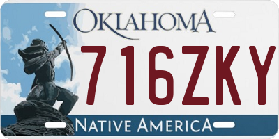 OK license plate 716ZKY