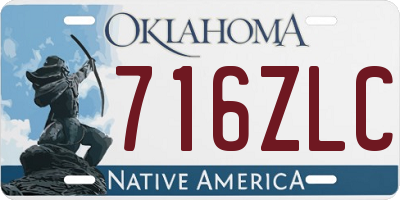 OK license plate 716ZLC