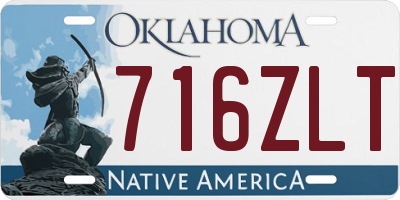 OK license plate 716ZLT