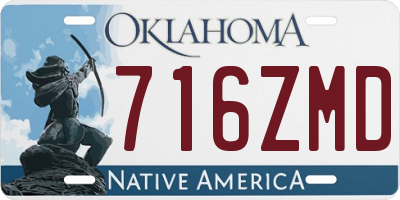 OK license plate 716ZMD