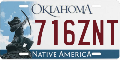 OK license plate 716ZNT