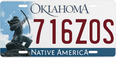 OK license plate 716ZOS