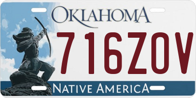 OK license plate 716ZOV