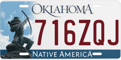 OK license plate 716ZQJ