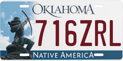 OK license plate 716ZRL