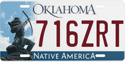 OK license plate 716ZRT