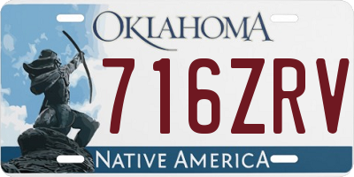 OK license plate 716ZRV