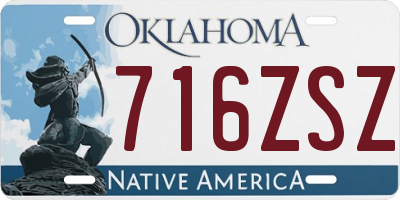 OK license plate 716ZSZ