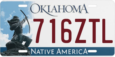 OK license plate 716ZTL