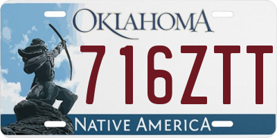 OK license plate 716ZTT