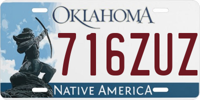 OK license plate 716ZUZ