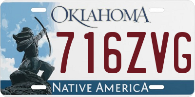 OK license plate 716ZVG