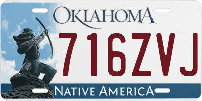 OK license plate 716ZVJ