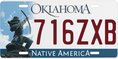 OK license plate 716ZXB