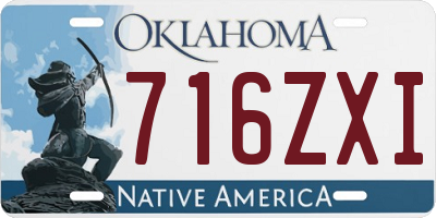 OK license plate 716ZXI