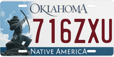 OK license plate 716ZXU