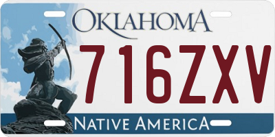 OK license plate 716ZXV