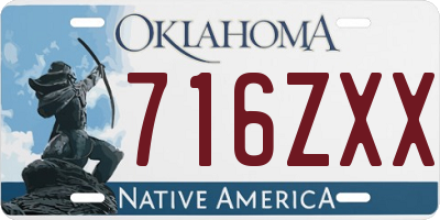 OK license plate 716ZXX