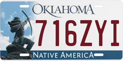 OK license plate 716ZYI
