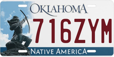 OK license plate 716ZYM