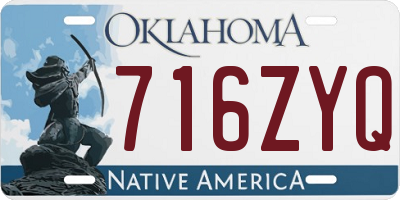 OK license plate 716ZYQ