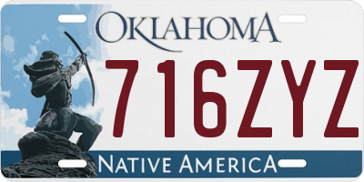 OK license plate 716ZYZ