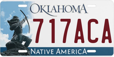 OK license plate 717ACA