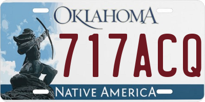 OK license plate 717ACQ