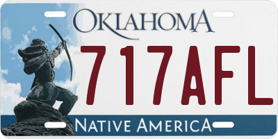 OK license plate 717AFL