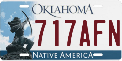 OK license plate 717AFN