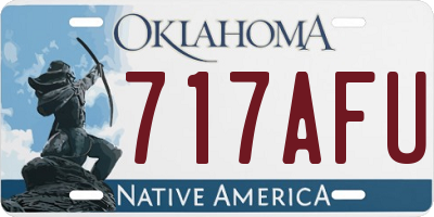 OK license plate 717AFU