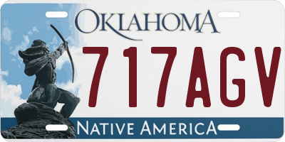 OK license plate 717AGV