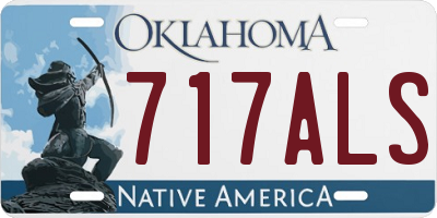 OK license plate 717ALS