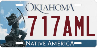 OK license plate 717AML