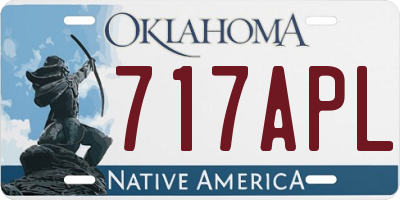 OK license plate 717APL