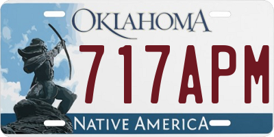 OK license plate 717APM