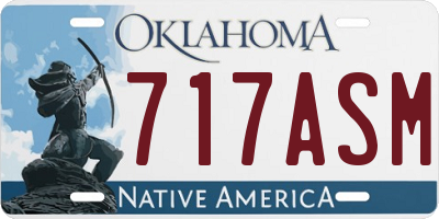 OK license plate 717ASM